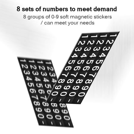 Niome Car Parking Card Luminous Phone Number Plate Stickers Night Light Temporary Car Park Stop Accessories Black